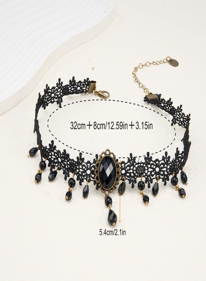 HUGROSE Choker Necklace for Women, Adjustable Goth Punk Black Choker Necklace, Highlights Your Collarbone Area - Image 3